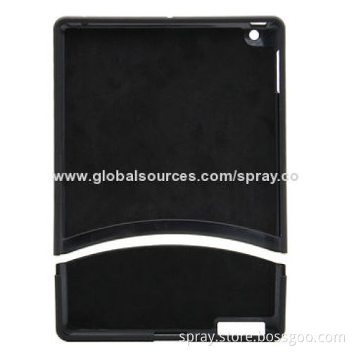 Rubber Coated PC Cases for iPad 2, 3, Designed with Two Interlocking Pieces for Easy Installation